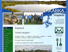 Tablet Screenshot of jakabka-horgaszto-szod.hu
